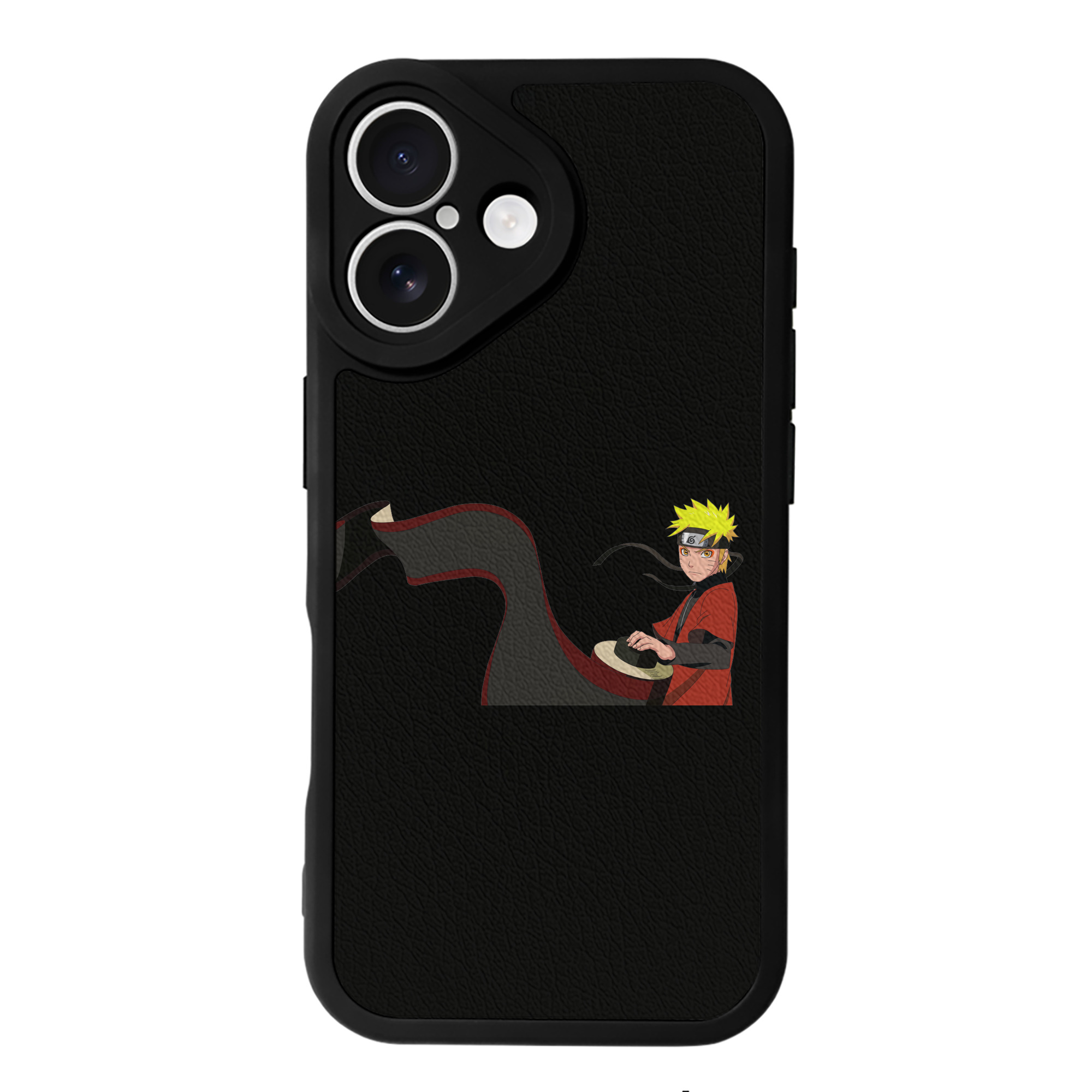 （画像用） NARUTO -ナルト- うずまき ナルト Uzumaki Naruto 【iPhone 16シリーズ対応】シリコンスマホケース（レザー調） 材質：シリコン